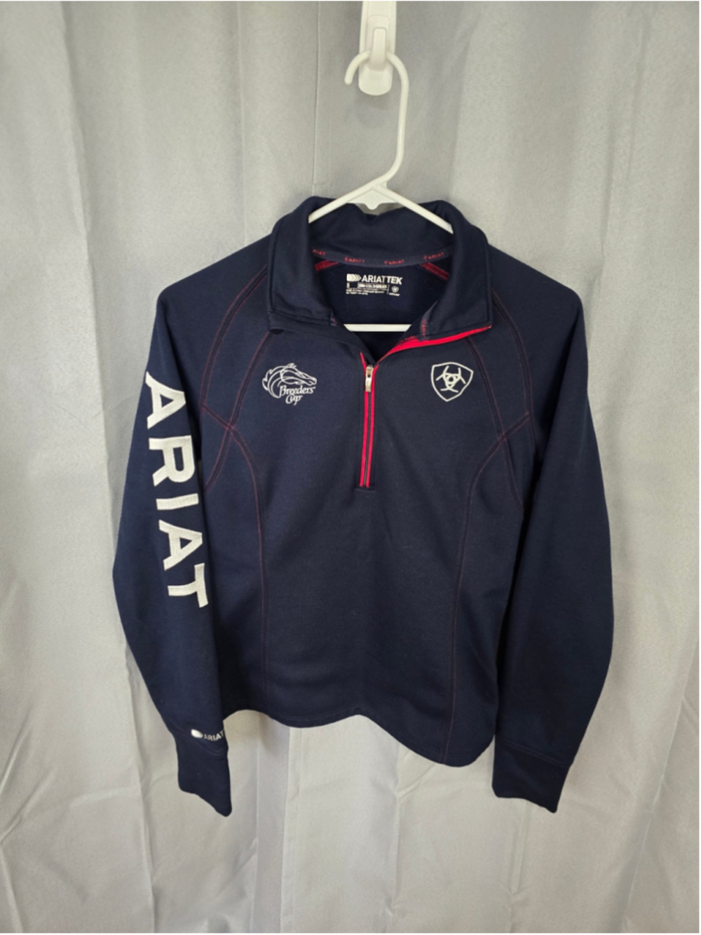 Women's Ariat Breeders Cup Quarter Zip Sweatshirt Navy Blue Size S